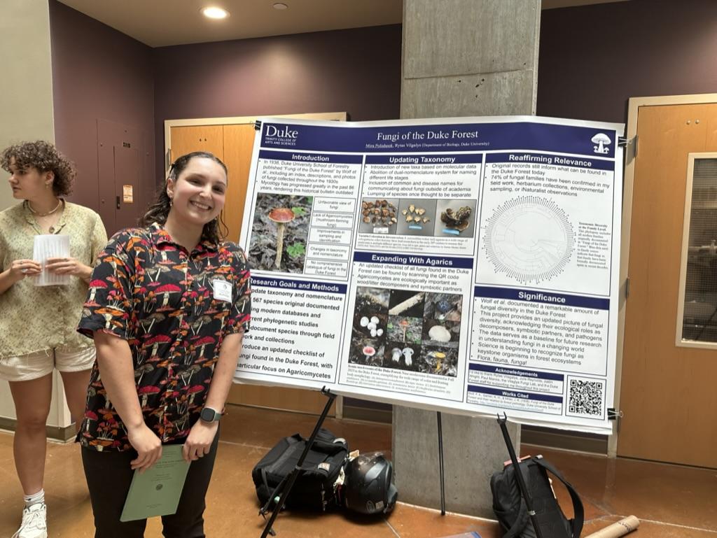 mira showing off her thesis presentation!
